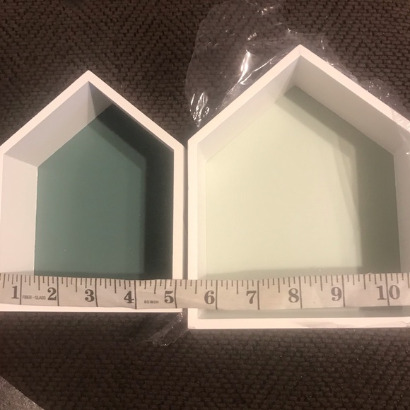 New Target Set of Two Painted Wood Houses, Insertable/Stackable Display Decor - Picture 3 of 16